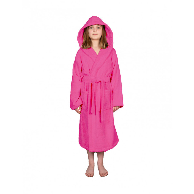 Peignoir Enfant Capuche JADOO : Coton Nid D'abeille, Personnalisable, Fabriqué En France, Tailles 2 à 12 Ans