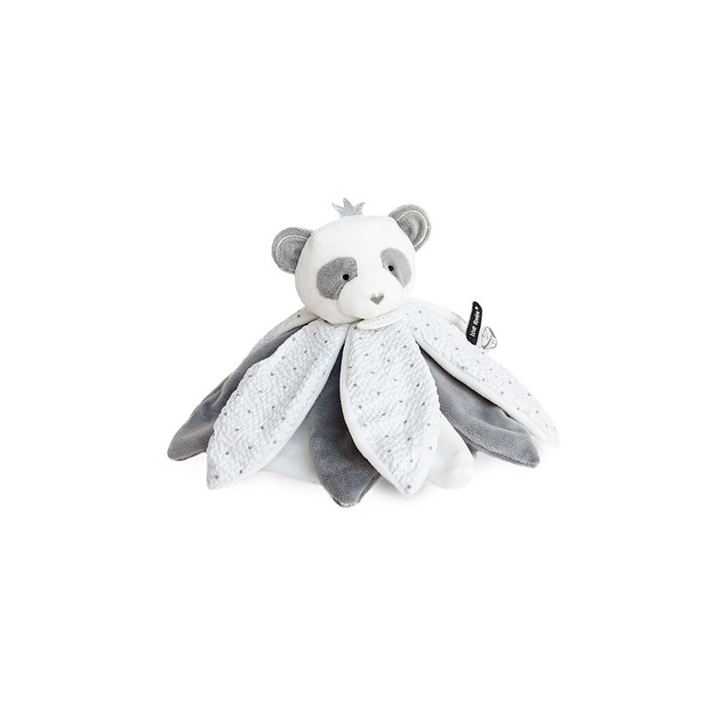 Doudou pétales Panda gris - Attrape-rêves - 26 cm