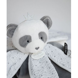 Doudou pétales Panda gris - Attrape-rêves - 26 cm