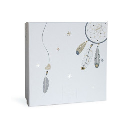 Doudou pétales Panda gris - Attrape-rêves - 26 cm