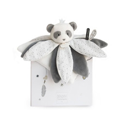 Doudou pétales Panda gris - Attrape-rêves - 26 cm