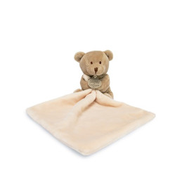 Doudou ours mouchoir - 10 cm - Boite fleur