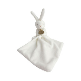 Doudou lapin mouchoir - 10 cm - Boite fleur