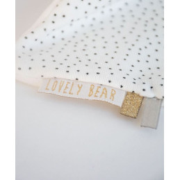 Doudou ours mouchoir marron Petit Roi - 10 cm