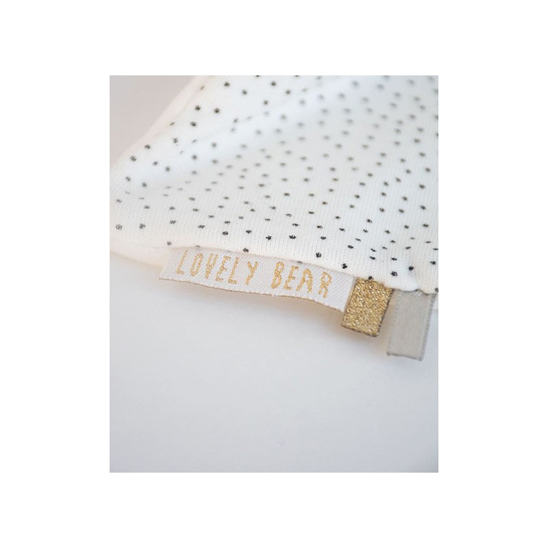 Doudou ours mouchoir marron Petit Roi - 10 cm