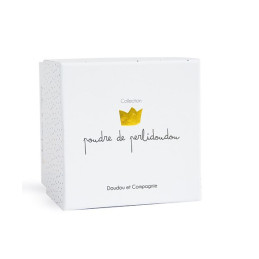 Doudou ours mouchoir marron Petit Roi - 10 cm