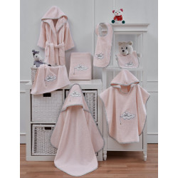 Cape de Bain Brodée Mouskette