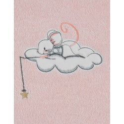 Cape de Bain Brodée Mouskette