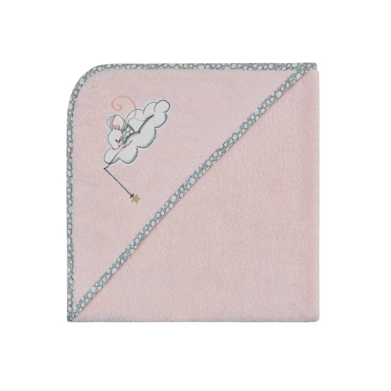 Cape de Bain Brodée Mouskette