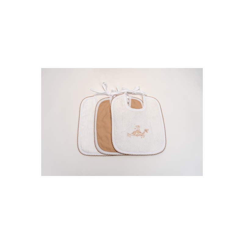 Lot de 3 Bavoirs Petit Modèle Collection Palace